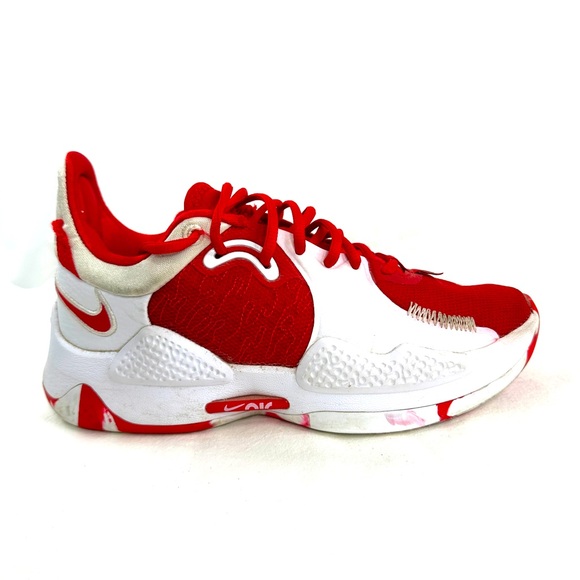 Nike PG 5 TB Paul George University Men Size 6 Red White Basketball Shoe - Picture 1 of 8